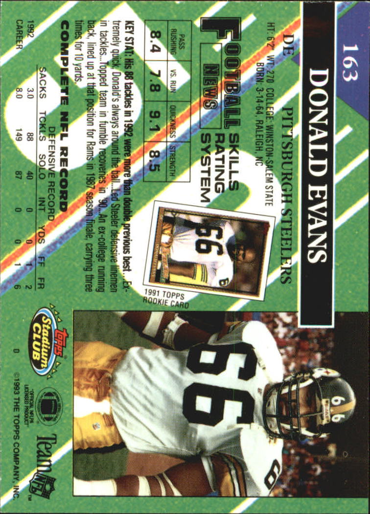 A2126- 1993 Stadium Club FB Card #s 1-250 +Rookies -You Pick- 15+ FREE US SHIP - Picture 316 of 486