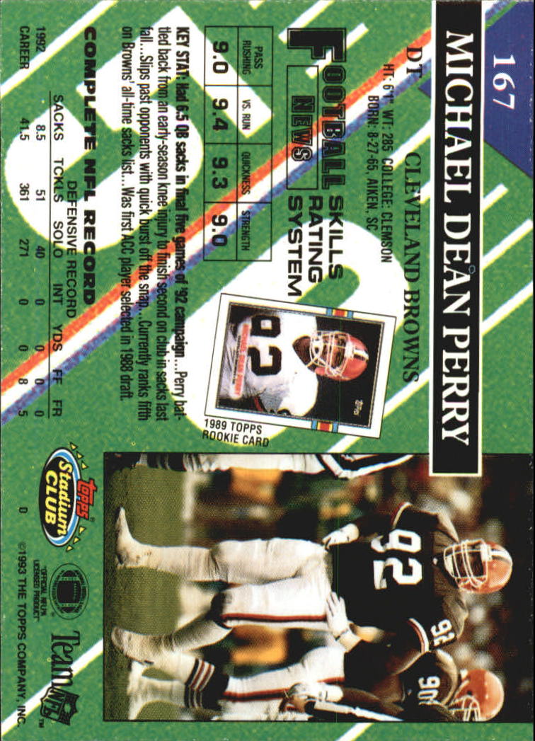 A2126- 1993 Stadium Club FB Card #s 1-250 +Rookies -You Pick- 15+ FREE US SHIP - Picture 324 of 486