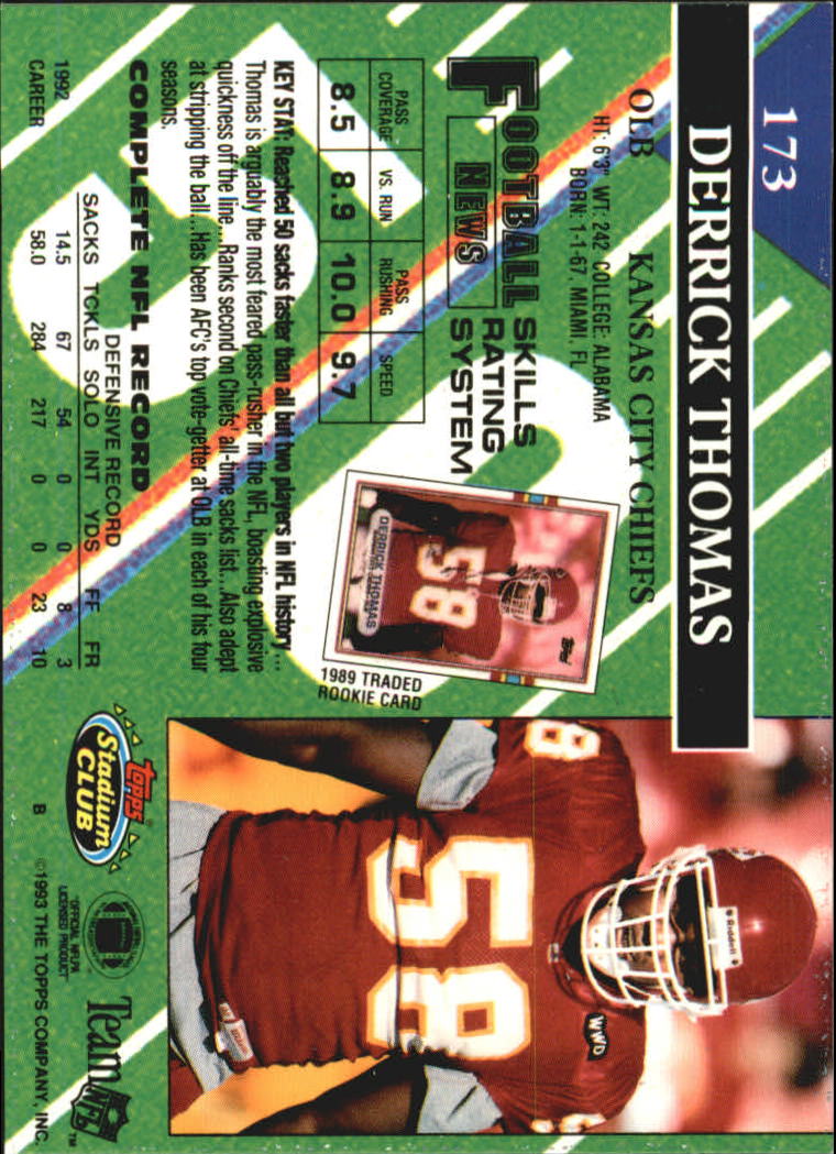 A2126- 1993 Stadium Club FB Card #s 1-250 +Rookies -You Pick- 15+ FREE US SHIP - Picture 336 of 486
