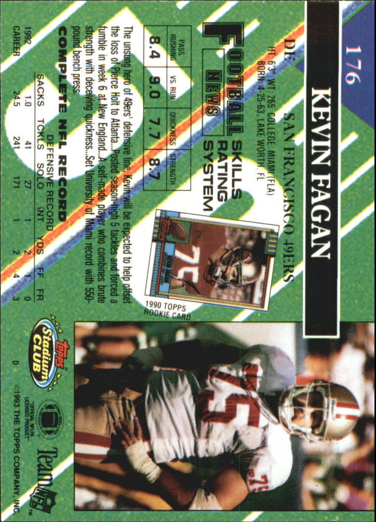 A2126- 1993 Stadium Club FB Card #s 1-250 +Rookies -You Pick- 15+ FREE US SHIP - Picture 342 of 486