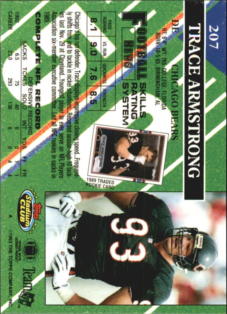 A2126- 1993 Stadium Club FB Card #s 1-250 +Rookies -You Pick- 15+ FREE US SHIP - Picture 402 of 486