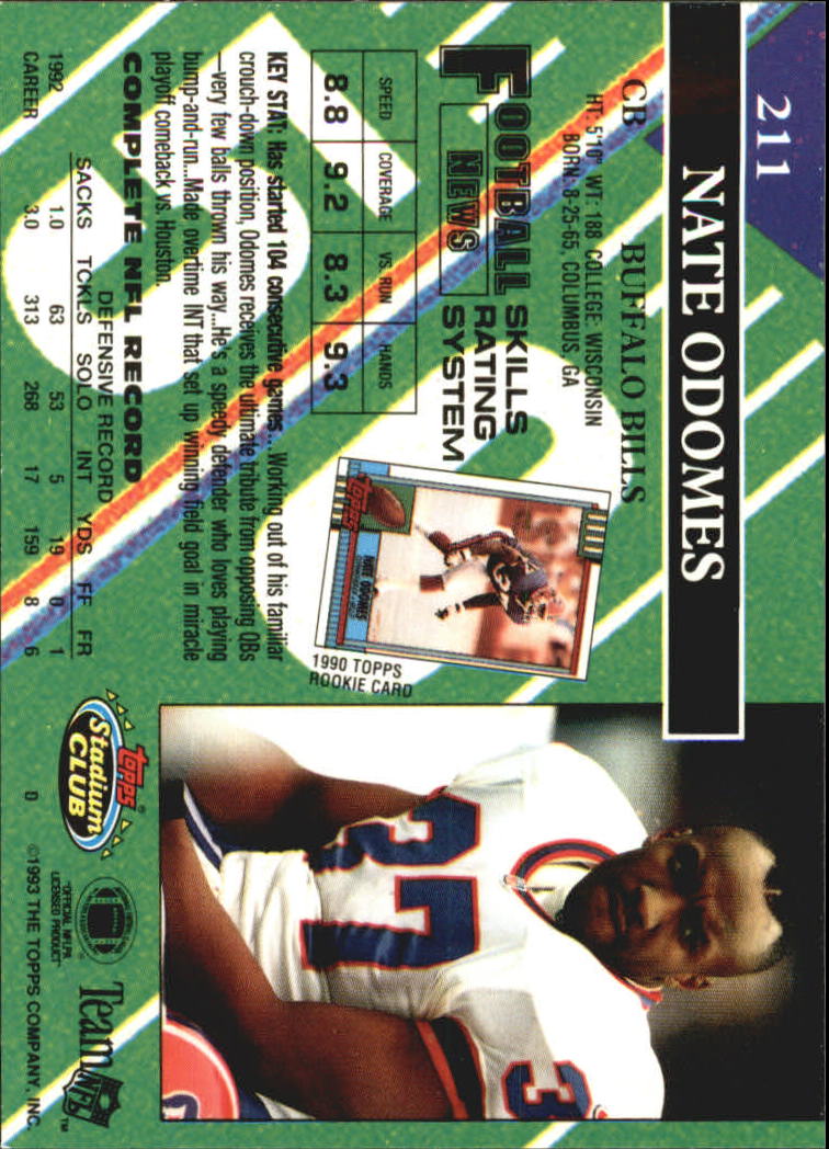 A2126- 1993 Stadium Club FB Card #s 1-250 +Rookies -You Pick- 15+ FREE US SHIP - Picture 410 of 486