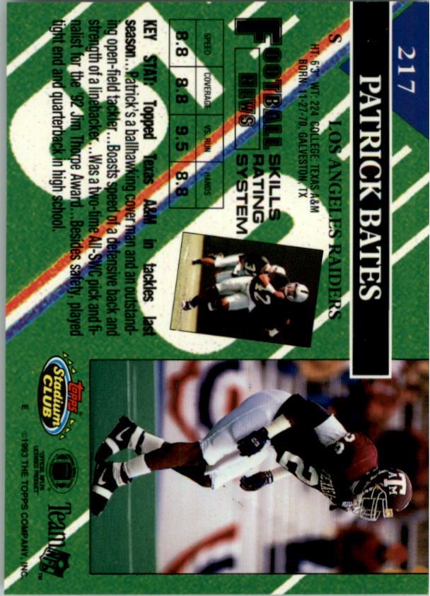 A2126- 1993 Stadium Club FB Card #s 1-250 +Rookies -You Pick- 15+ FREE US SHIP - Picture 422 of 486