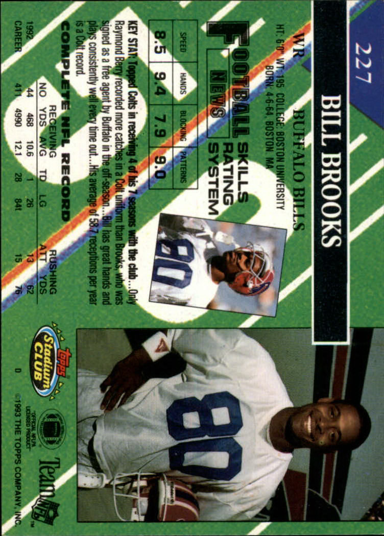 A2126- 1993 Stadium Club FB Card #s 1-250 +Rookies -You Pick- 15+ FREE US SHIP - Picture 442 of 486