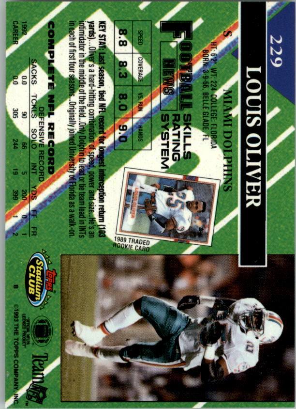A2126- 1993 Stadium Club FB Card #s 1-250 +Rookies -You Pick- 15+ FREE US SHIP - Picture 446 of 486