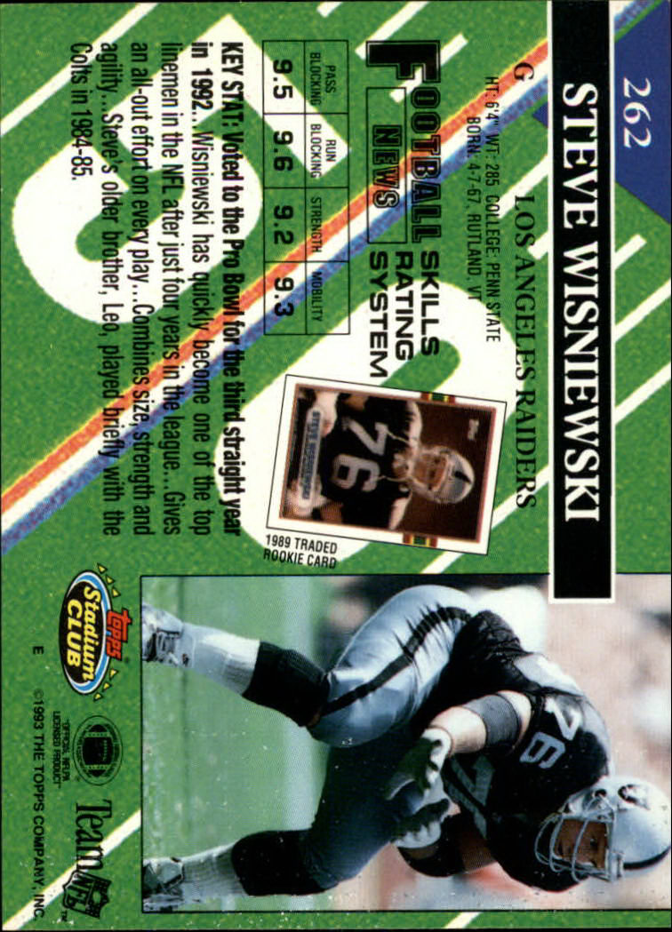 A2126- 1993 Stadium Club FB Cards 251-492 +Rookies -You Pick- 15+ FREE US SHIP - Picture 25 of 473