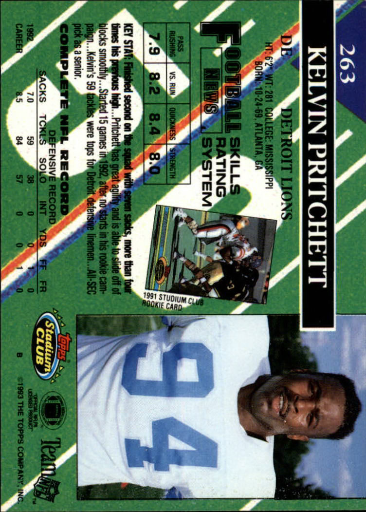 A2126- 1993 Stadium Club FB Cards 251-492 +Rookies -You Pick- 15+ FREE US SHIP - Picture 27 of 473