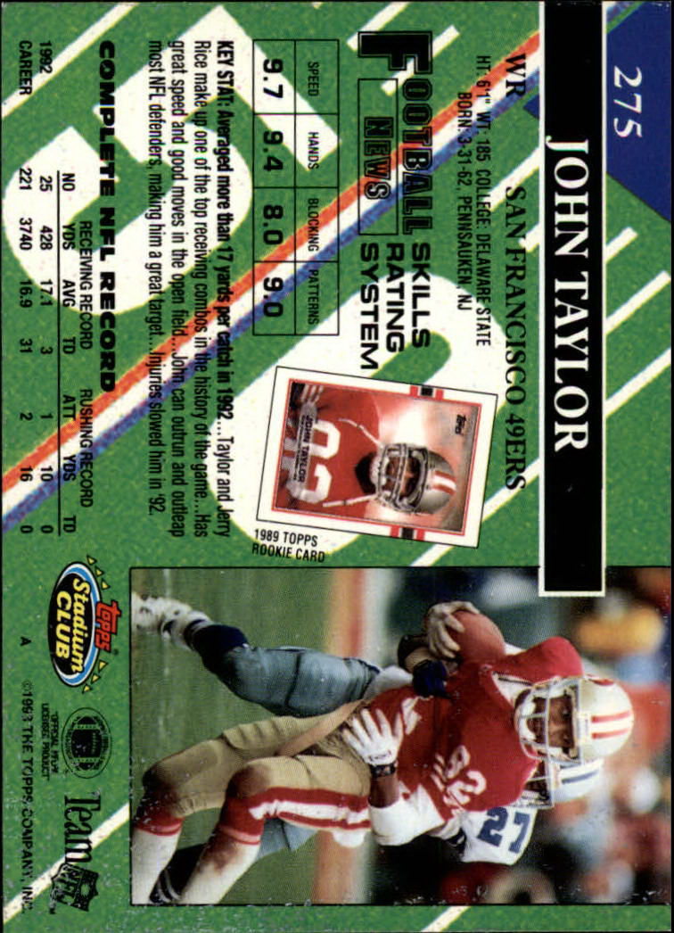 A2126- 1993 Stadium Club FB Cards 251-492 +Rookies -You Pick- 15+ FREE US SHIP - Picture 51 of 473