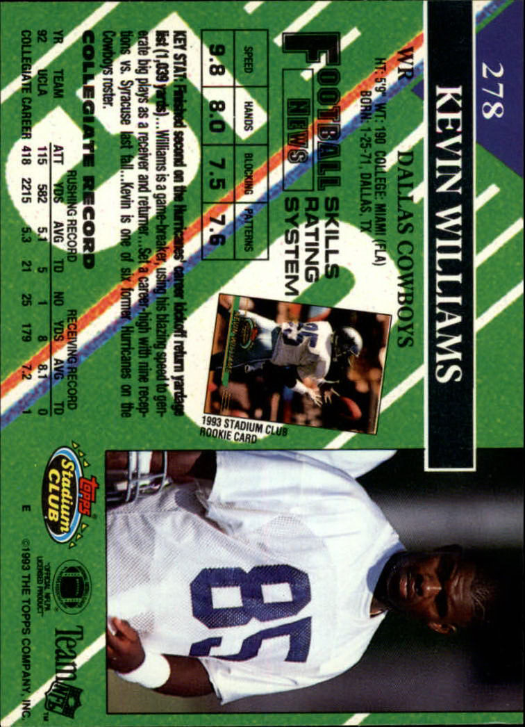 A2126- 1993 Stadium Club FB Cards 251-492 +Rookies -You Pick- 15+ FREE US SHIP - Picture 57 of 473