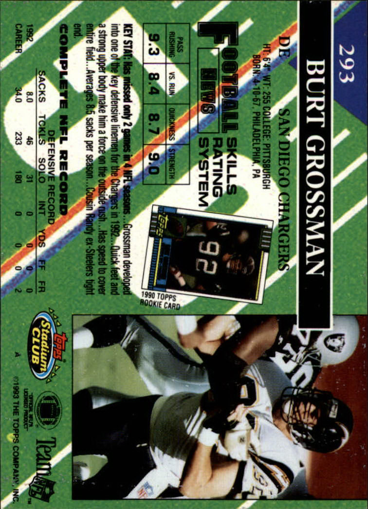 A2126- 1993 Stadium Club FB Cards 251-492 +Rookies -You Pick- 15+ FREE US SHIP - Picture 89 of 473