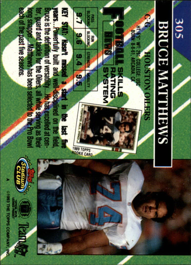 A2126- 1993 Stadium Club FB Cards 251-492 +Rookies -You Pick- 15+ FREE US SHIP - Picture 114 of 473
