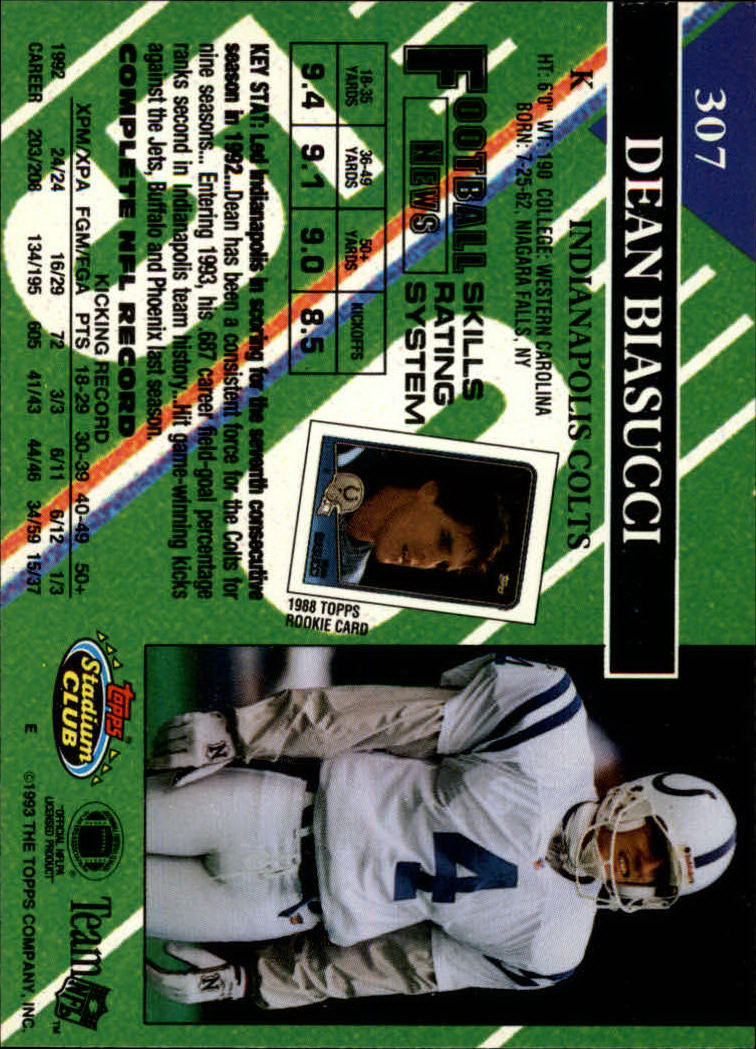 A2126- 1993 Stadium Club FB Cards 251-492 +Rookies -You Pick- 15+ FREE US SHIP - Picture 118 of 473