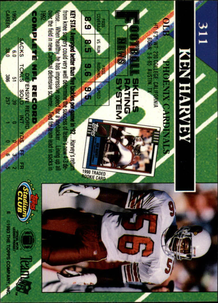 A2126- 1993 Stadium Club FB Cards 251-492 +Rookies -You Pick- 15+ FREE US SHIP - Picture 126 of 473