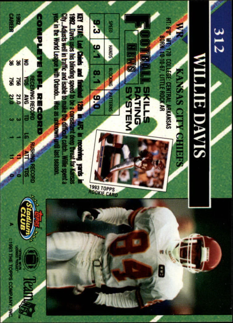 A2126- 1993 Stadium Club FB Cards 251-492 +Rookies -You Pick- 15+ FREE US SHIP - Picture 128 of 473