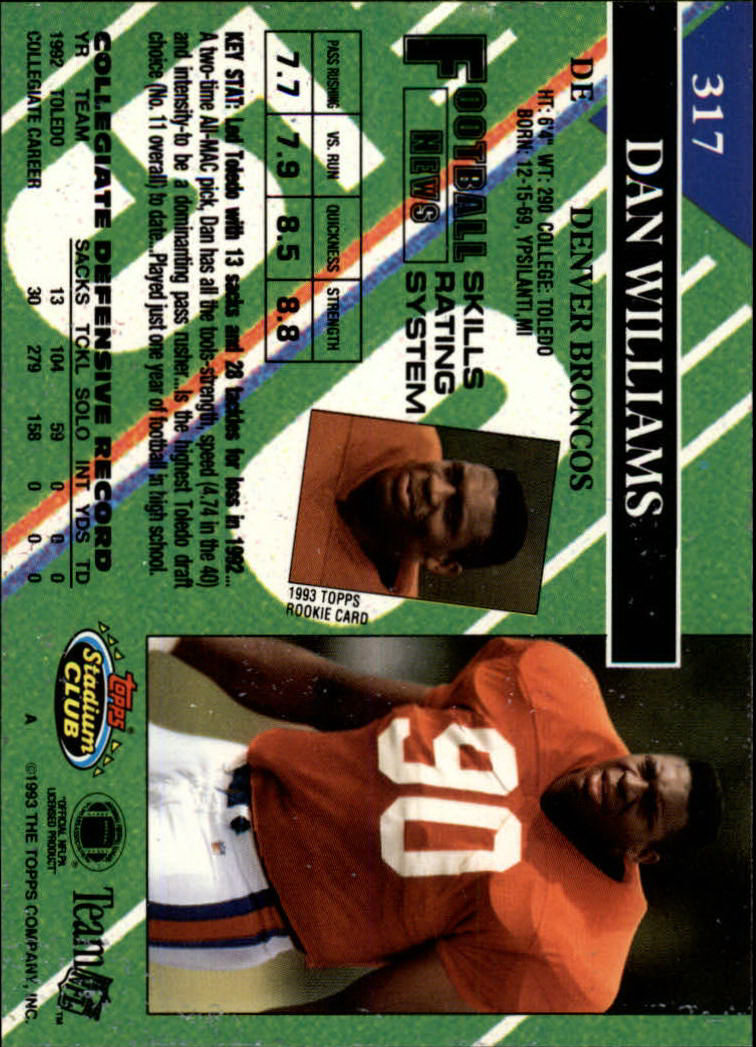 A2126- 1993 Stadium Club FB Cards 251-492 +Rookies -You Pick- 15+ FREE US SHIP - Picture 138 of 473