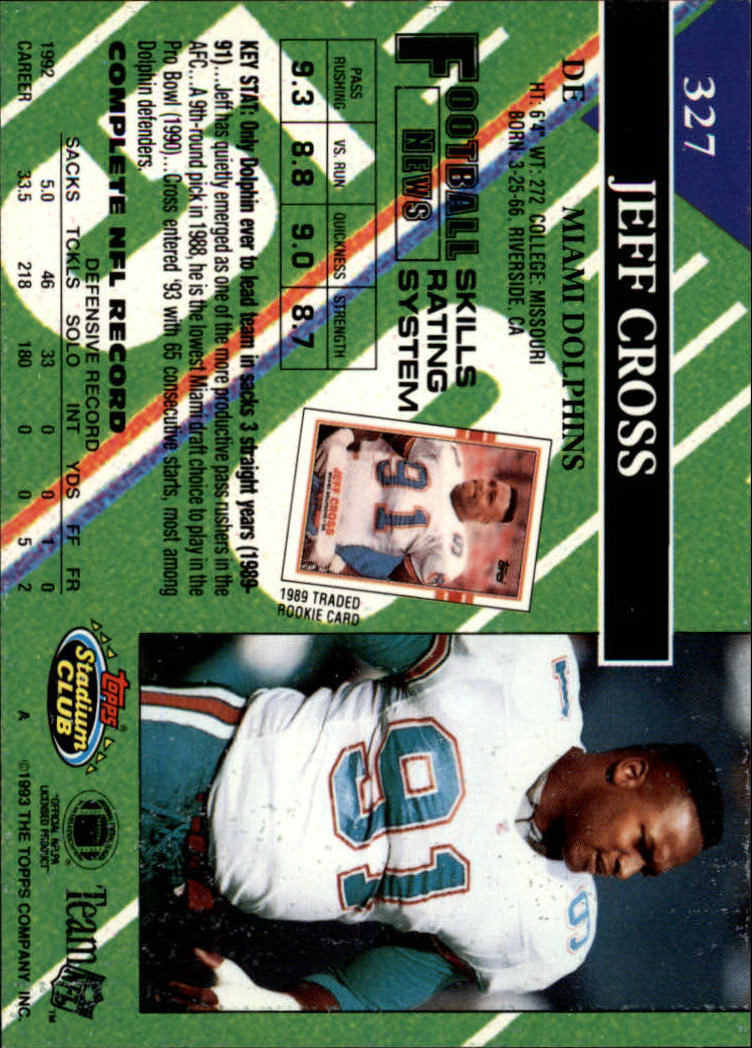 A2126- 1993 Stadium Club FB Cards 251-492 +Rookies -You Pick- 15+ FREE US SHIP - Picture 159 of 473