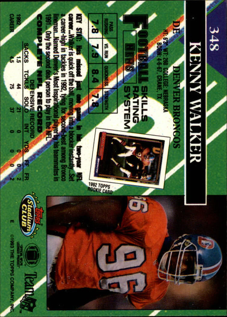 A2126- 1993 Stadium Club FB Cards 251-492 +Rookies -You Pick- 15+ FREE US SHIP - Picture 201 of 473