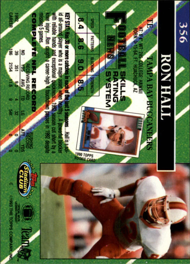 A2126- 1993 Stadium Club FB Cards 251-492 +Rookies -You Pick- 15+ FREE US SHIP - Picture 214 of 473