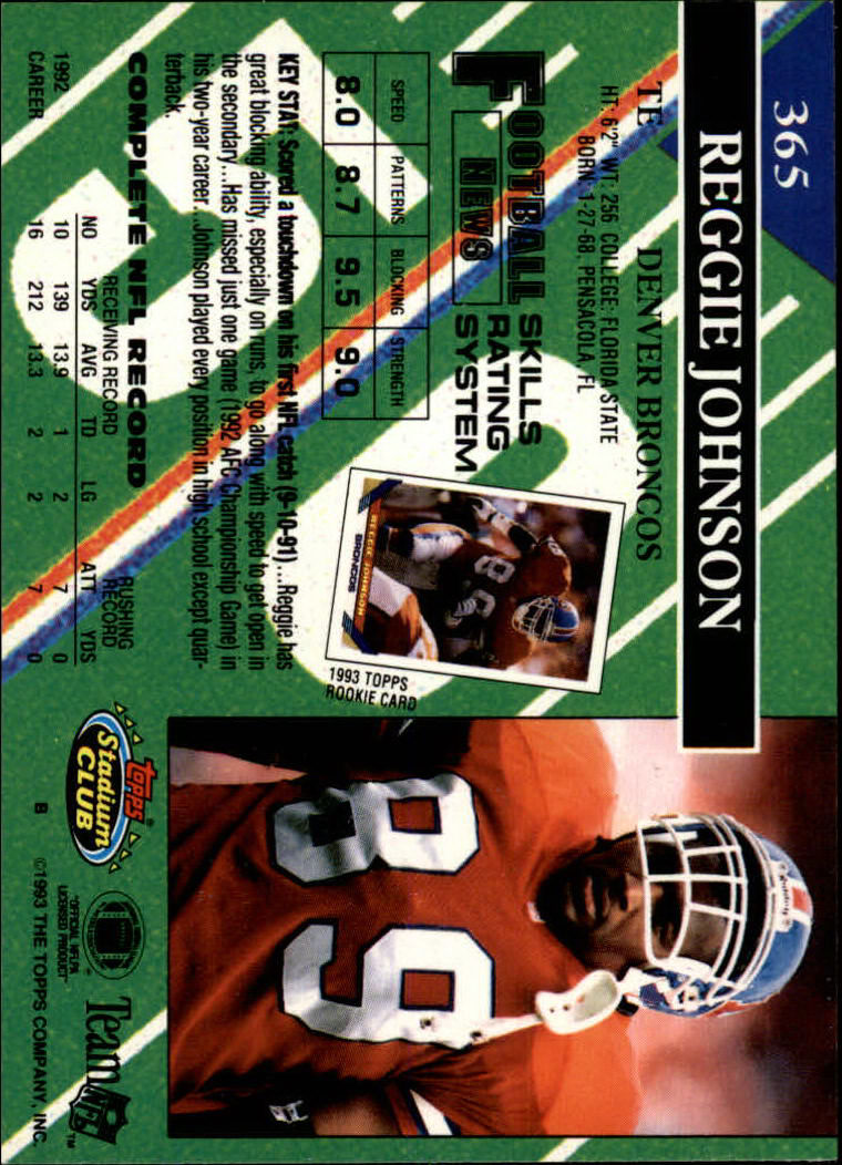 A2126- 1993 Stadium Club FB Cards 251-492 +Rookies -You Pick- 15+ FREE US SHIP - Picture 233 of 473