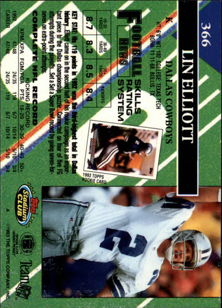 A2126- 1993 Stadium Club FB Cards 251-492 +Rookies -You Pick- 15+ FREE US SHIP - Picture 235 of 473