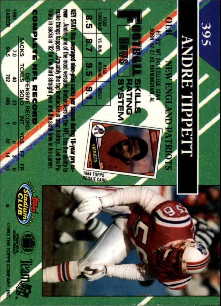A2126- 1993 Stadium Club FB Cards 251-492 +Rookies -You Pick- 15+ FREE US SHIP - Picture 292 of 473