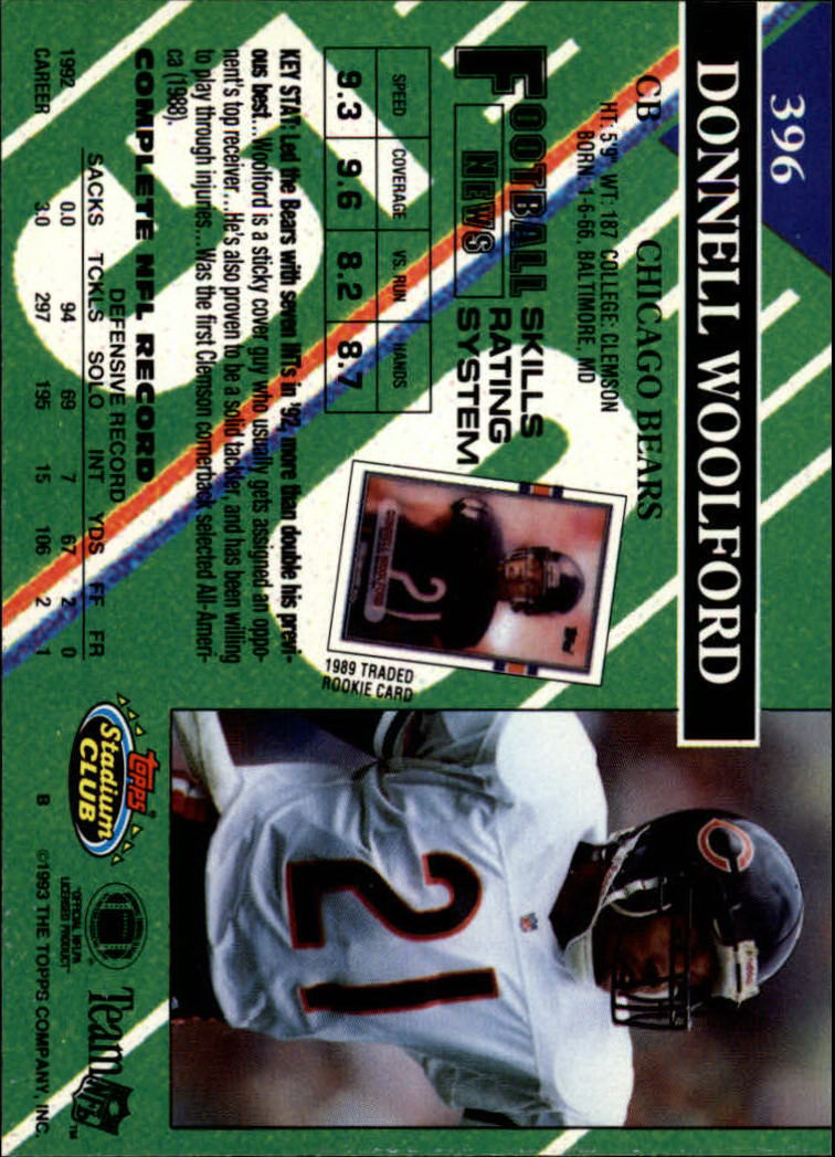 A2126- 1993 Stadium Club FB Cards 251-492 +Rookies -You Pick- 15+ FREE US SHIP - Picture 294 of 473