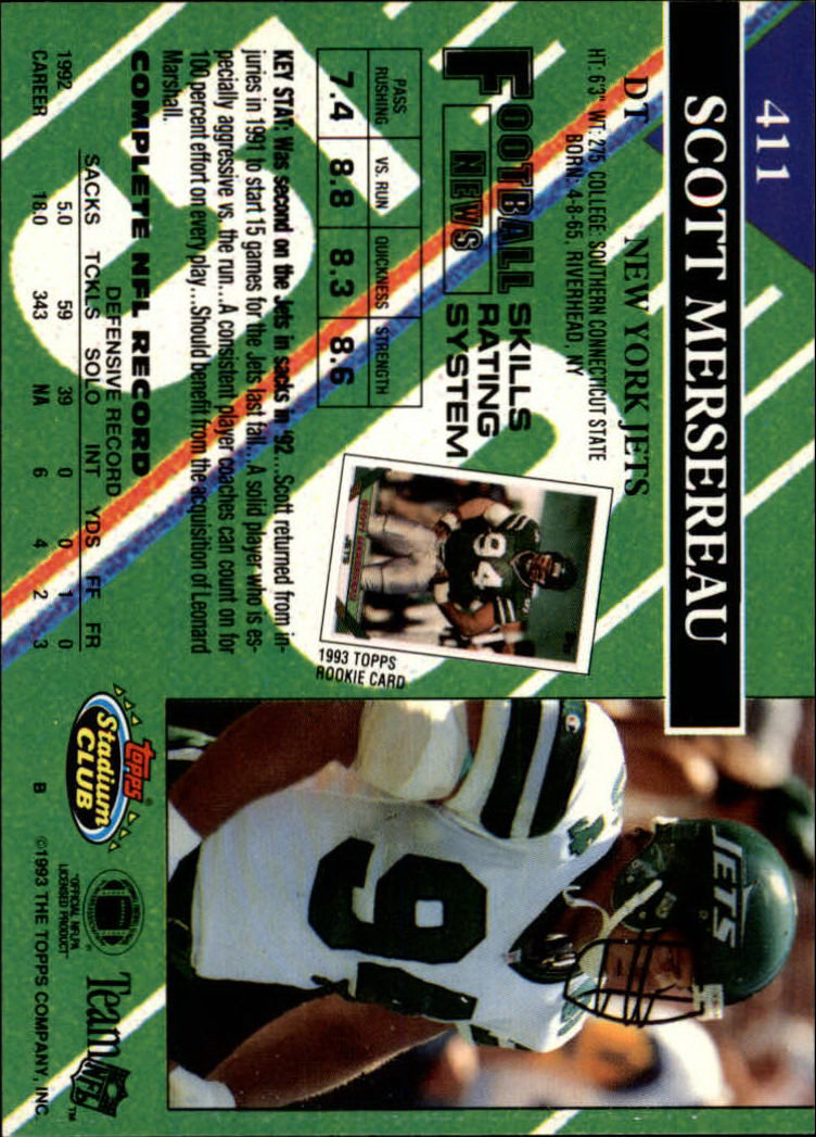 A2126- 1993 Stadium Club FB Cards 251-492 +Rookies -You Pick- 15+ FREE US SHIP - Picture 324 of 473