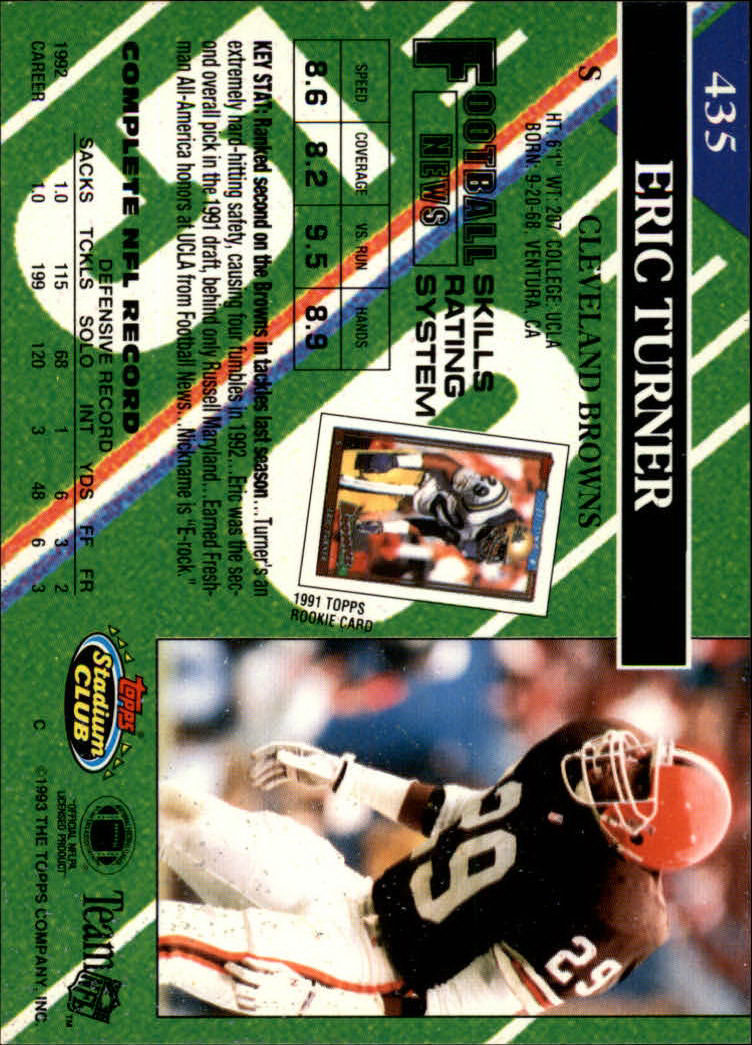 A2126- 1993 Stadium Club FB Cards 251-492 +Rookies -You Pick- 15+ FREE US SHIP - Picture 364 of 473