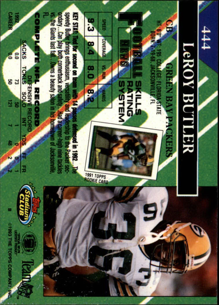 A2126- 1993 Stadium Club FB Cards 251-492 +Rookies -You Pick- 15+ FREE US SHIP - Picture 382 of 473