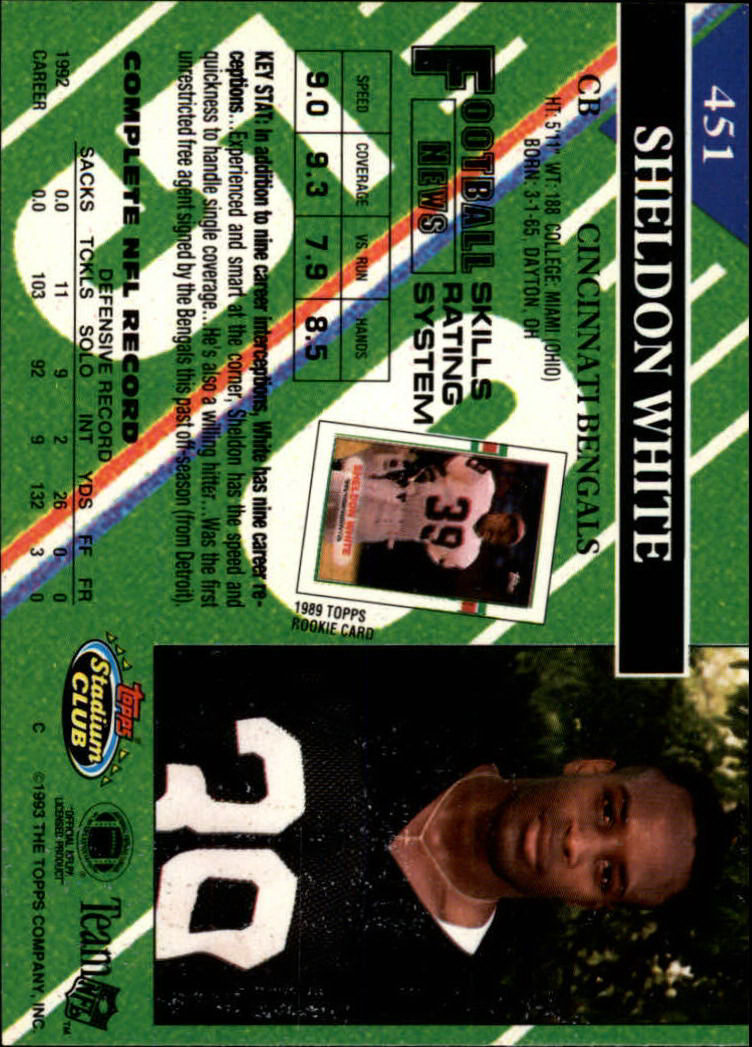 A2126- 1993 Stadium Club FB Cards 251-492 +Rookies -You Pick- 15+ FREE US SHIP - Picture 396 of 473