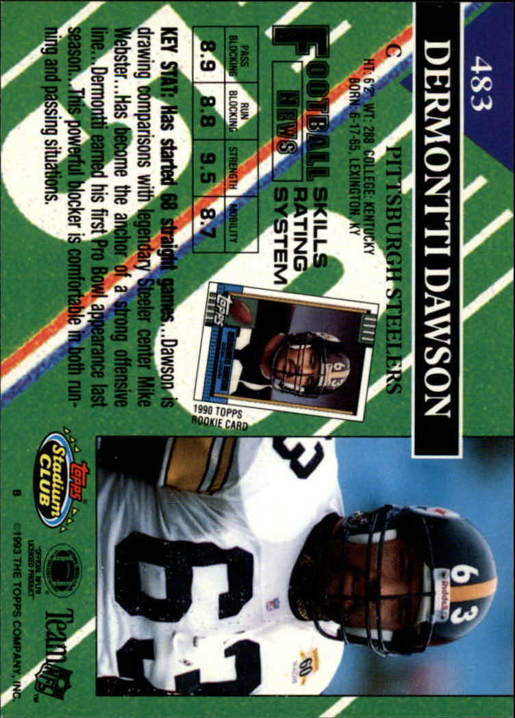 A2126- 1993 Stadium Club FB Cards 251-492 +Rookies -You Pick- 15+ FREE US SHIP - Picture 455 of 473