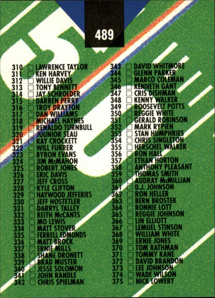 A2126- 1993 Stadium Club FB Cards 251-492 +Rookies -You Pick- 15+ FREE US SHIP - Picture 467 of 473