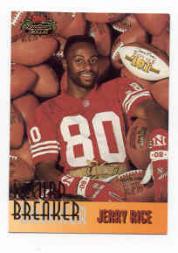 1993 Stadium Club #NNO Jerry Rice RB UER/(Wrong date for record touchdown)