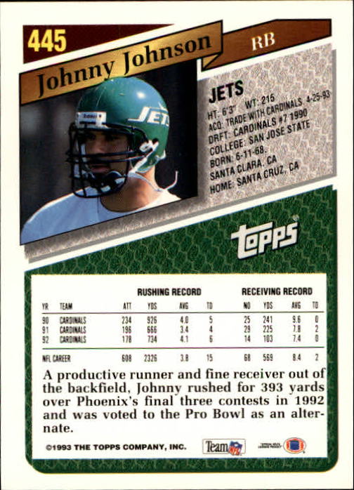 1993 Topps Football Gold (#441-660) Singles - You Choose - Picture 10 of 419