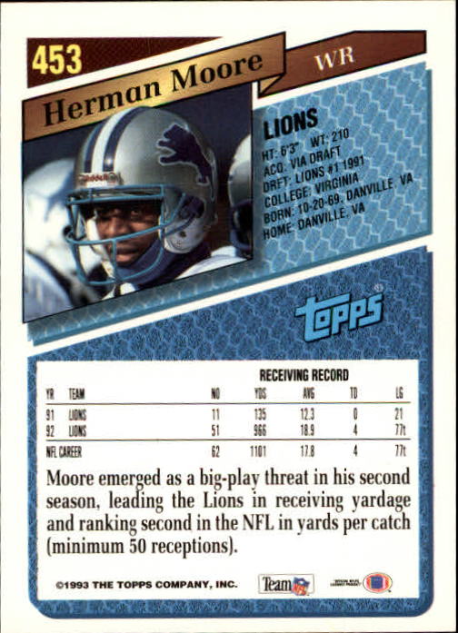 1993 Topps Football Gold (#441-660) Singles - You Choose - Picture 26 of 419