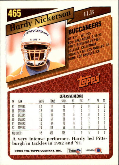 1993 Topps Football Gold (#441-660) Singles - You Choose - Picture 50 of 419