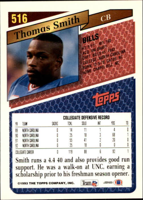 1993 Topps Football Gold (#441-660) Singles - You Choose - Picture 145 of 419