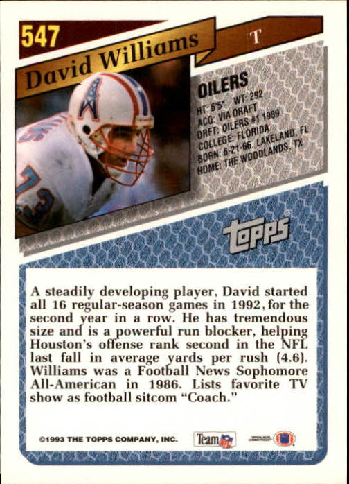 1993 Topps Football Gold (#441-660) Singles - You Choose - Picture 205 of 419