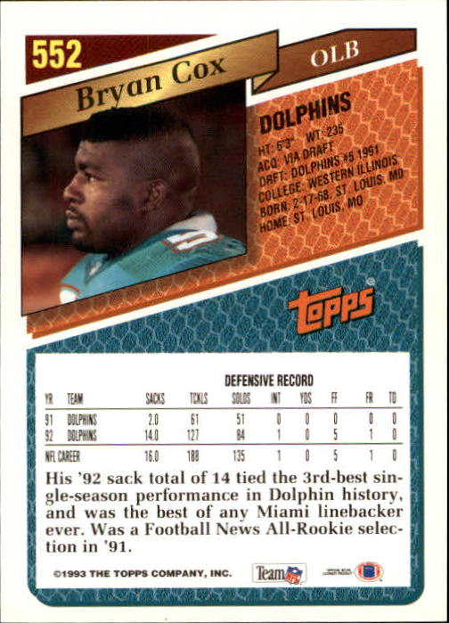 1993 Topps Football Gold (#441-660) Singles - You Choose - Picture 214 of 419