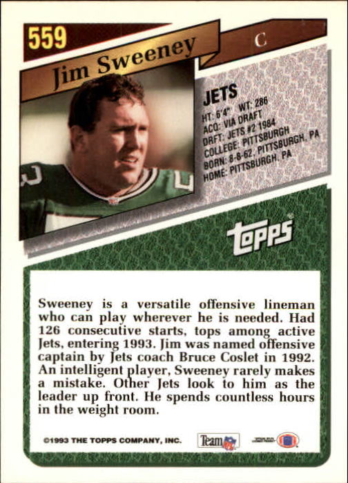 1993 Topps Football Gold (#441-660) Singles - You Choose - Picture 228 of 419