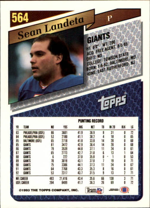 1993 Topps Football Gold (#441-660) Singles - You Choose - Picture 238 of 419
