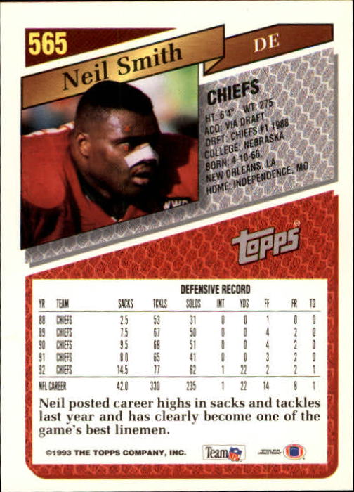 1993 Topps Football Gold (#441-660) Singles - You Choose - Picture 240 of 419