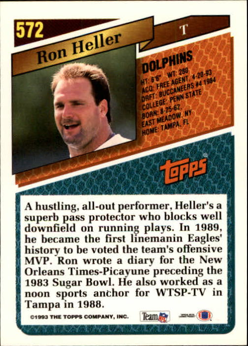 1993 Topps Football Gold (#441-660) Singles - You Choose - Picture 254 of 419