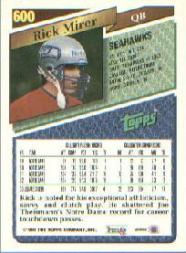 1993 Topps Football Gold (#441-660) Singles - You Choose - Picture 306 of 419