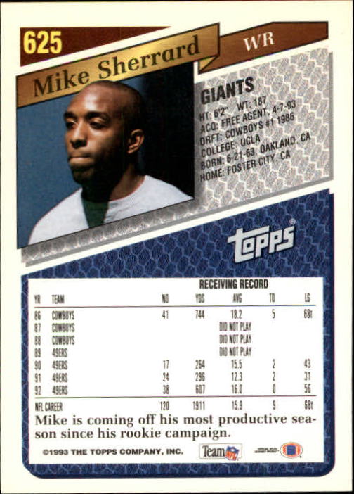 1993 Topps Football Gold (#441-660) Singles - You Choose - Picture 354 of 419