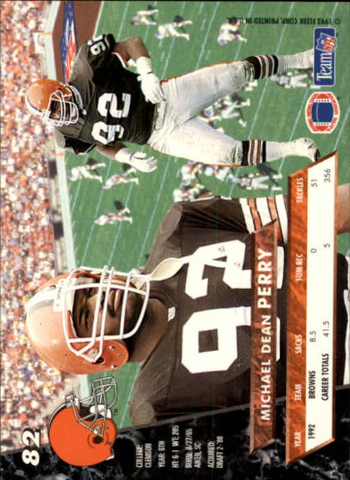 1993 Ultra #82 Michael Dean Perry back image