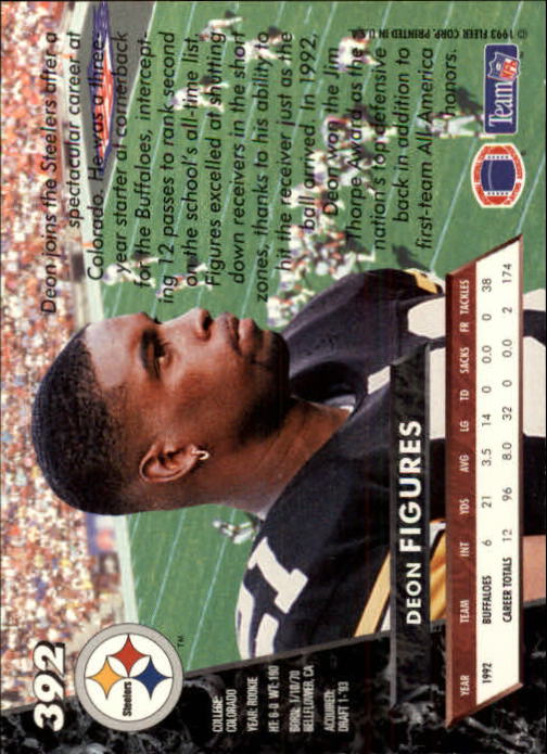 B2186- 1993 Ultra Football Cards 251-500 +Rookies -You Pick- 15+ FREE US SHIP