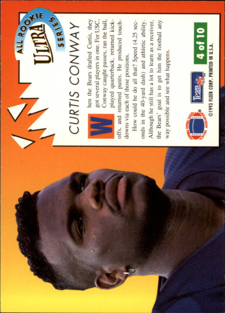 1993 Ultra All-Rookies #4 Curtis Conway back image