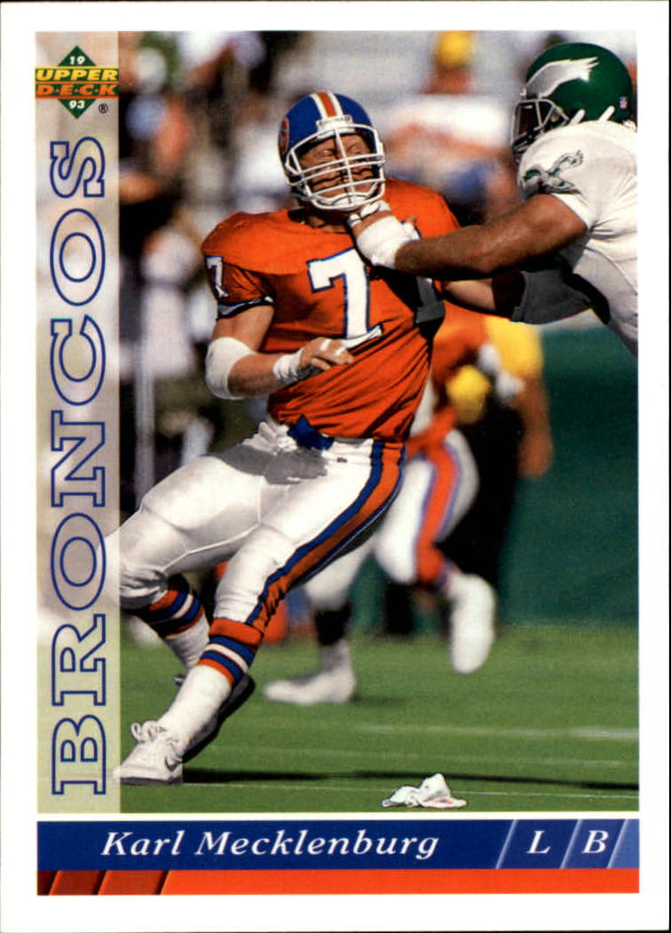 1993 Upper Deck Football "Main Set" Cards #251 to #500 Rookies and Veterans - Picture 54 of 500