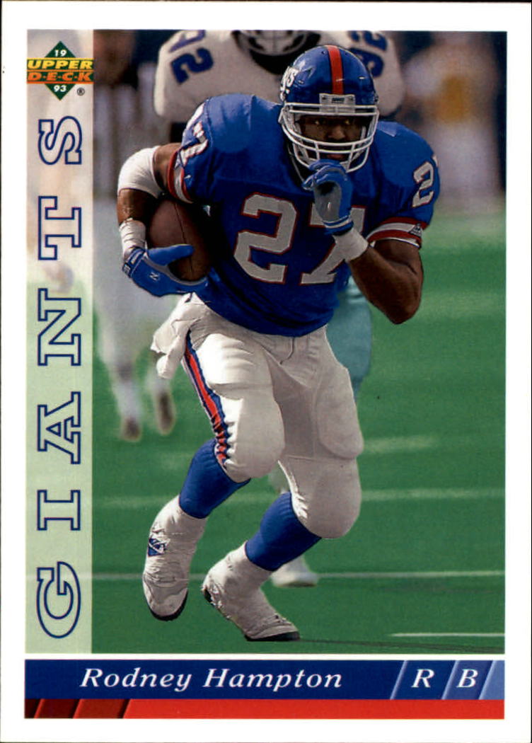 1993 Upper Deck Football "Main Set" Cards #251 to #500 Rookies and Veterans - Picture 203 of 500